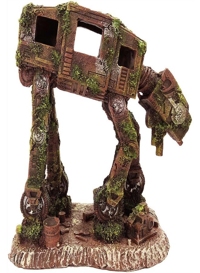 SLOCME Aquarium at-at Imperial Walker Decorations - Fish Tank Resin Robot Tropical Betta Fish Hide Cave Ornament - Image 5